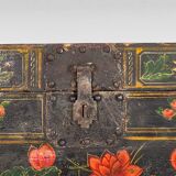 Chinese opera chest with illustrations of flora and fauna (China)