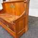 Banc coffre vintage en bois massif