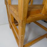 vintage wooden library staircase