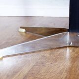 Oval coffee table in 70s green marble