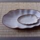 Banana leaf shaped barbotine dish and bowl
