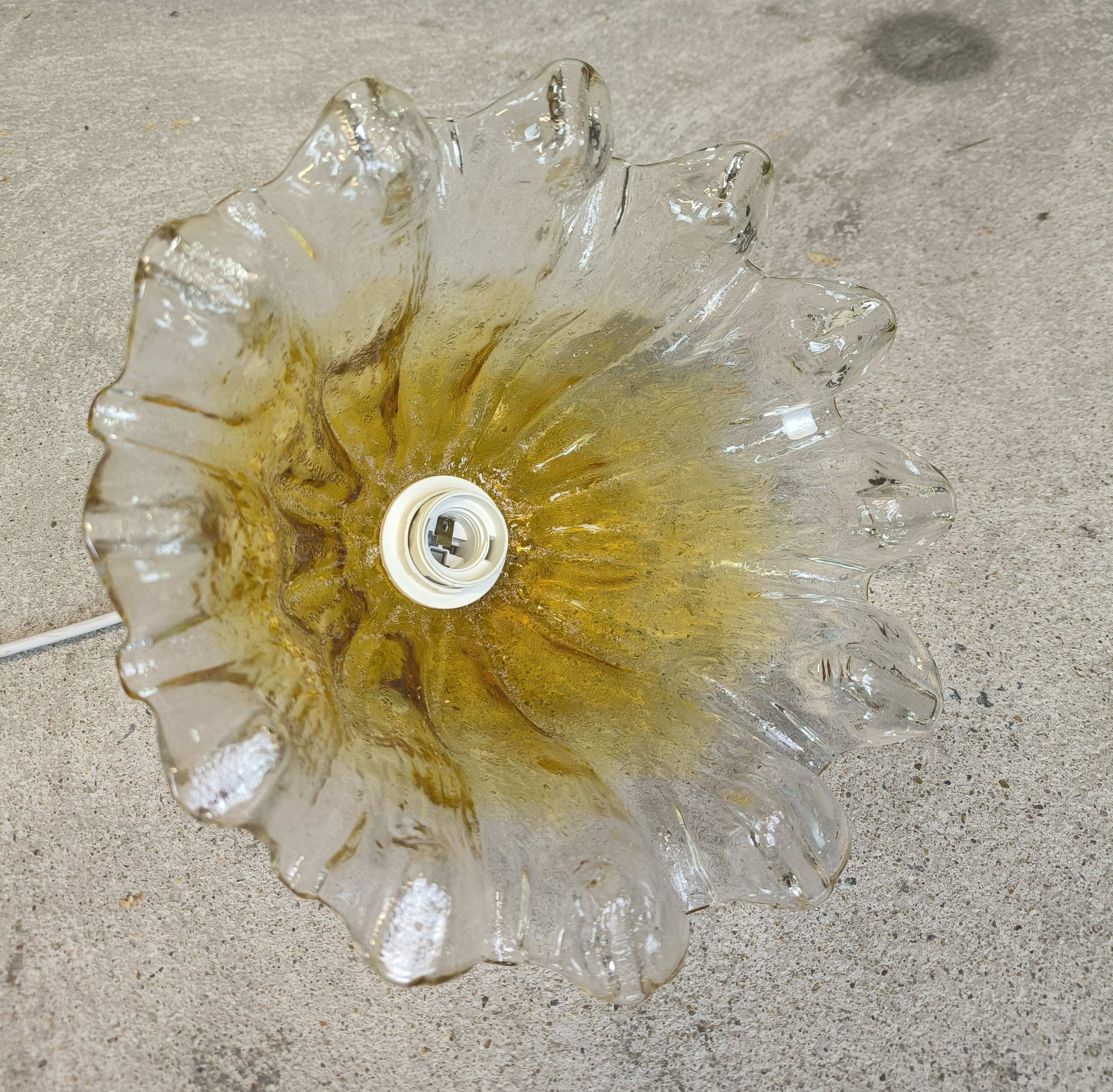 Vintage Murano style glass pendant light