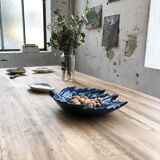 Vallauris blue ceramic sheet dish