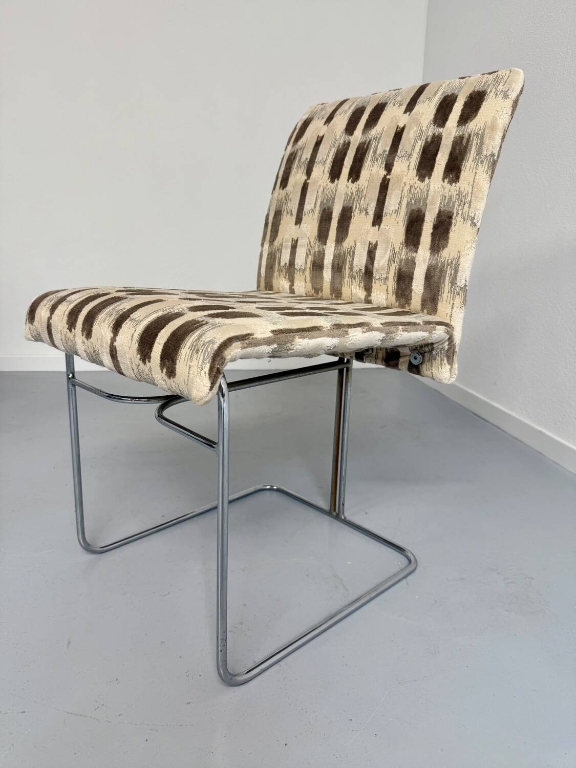 Set of 4 old Saporiti Italia chairs from the 1970s, Ernes design