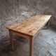 Antique French farmhouse dining table 225 cm – oak and poplar – rustic country table from around 1900
