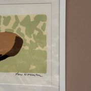 Original Swedish Color Lithograph – “Woman” by Lars Norrman – Signed