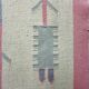 Vintage kilim rug, wool and cotton, folk art style, Poland, 1970s