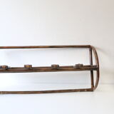 Rattan wall coat holder