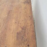 Table de Ferme rustique en chêne massif piètements louis Philippe 19ème -1m40