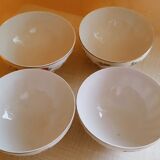Set de 4 bols à fleurs en porcelaine