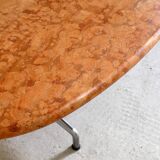 Dining table by Giancarlo Piretti for Castelli in terracotta travertine