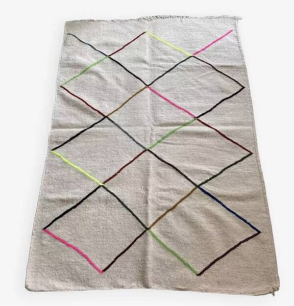 Tapis en laine losange marocain 140x100