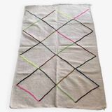 Moroccan diamond wool rug 140x100