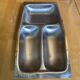 Plat de service ancien chichester inox made in england vintage #e164