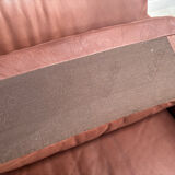 Brown leather modular sofa by De Sede; DS76, 1970s (corner)
