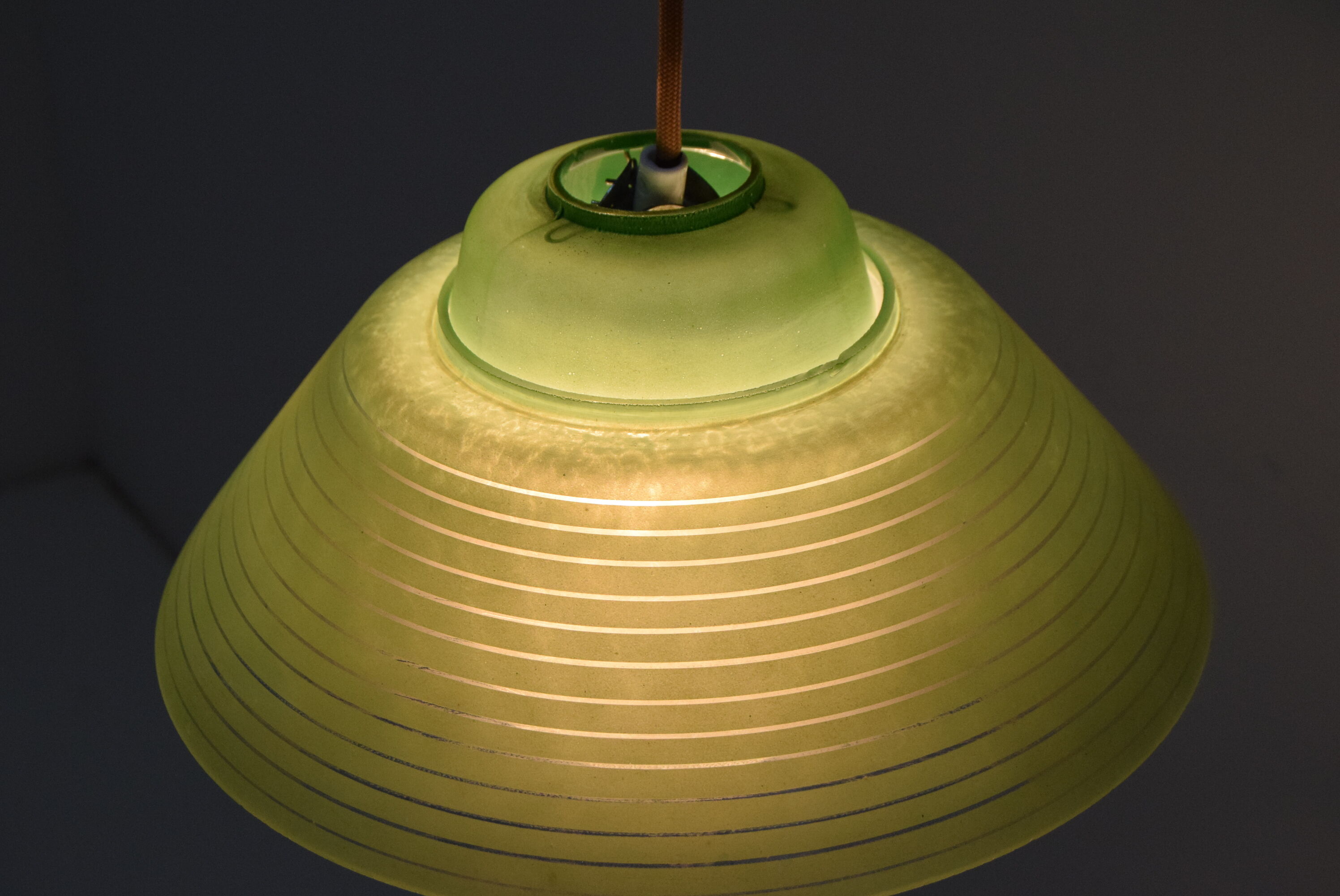 Suspension en verre, années 1960