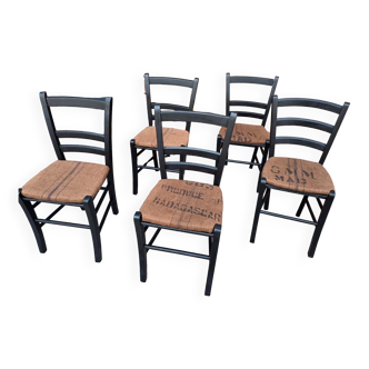 Lot de 5 chaises