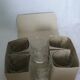 6 antique digestif glasses, floral pattern