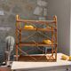 Vintage wall shelf in rattan