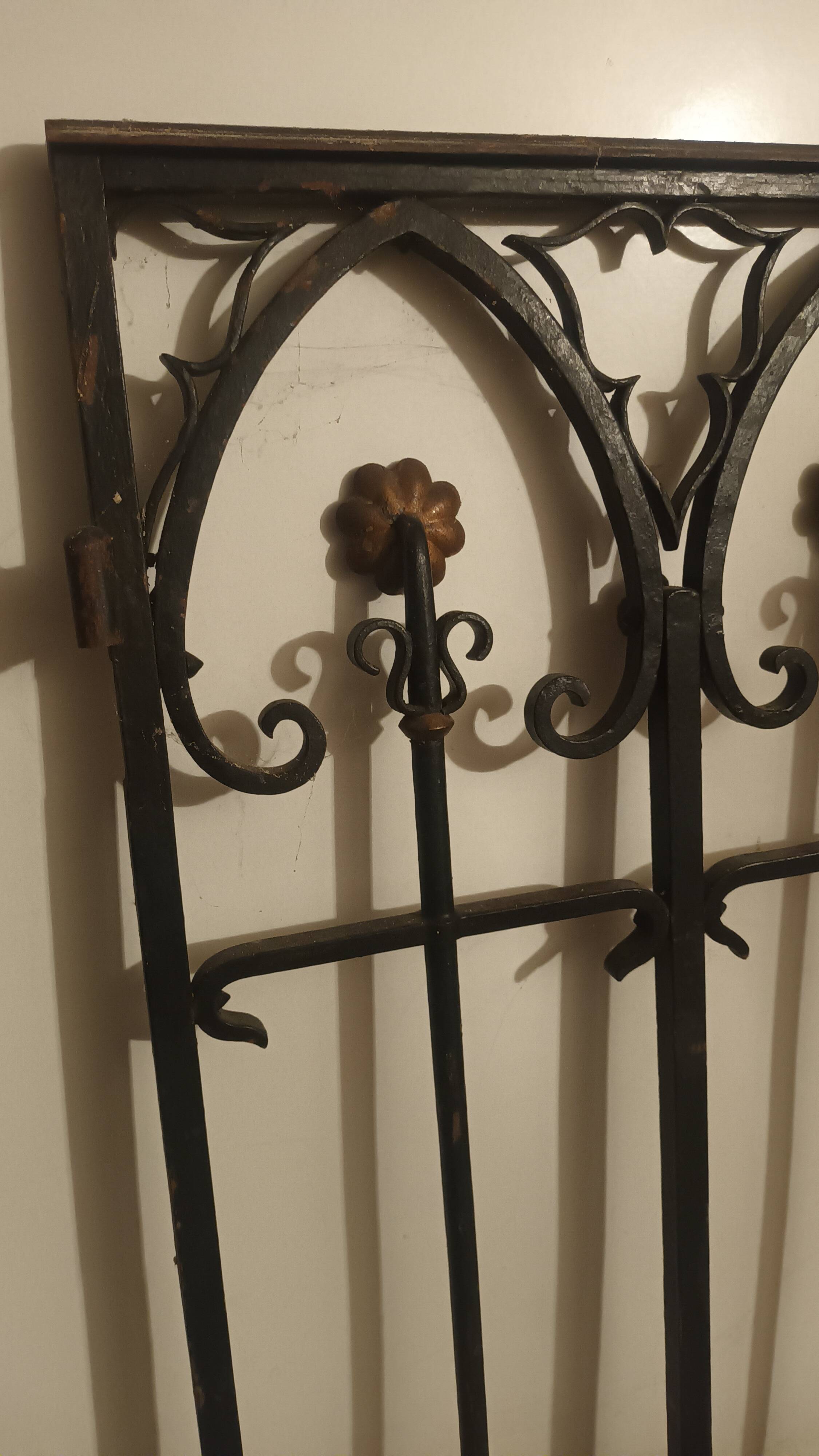 Wrought iron grille