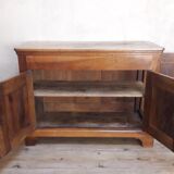 Low buffet in late 19th century walnut 3 doors including 1 side