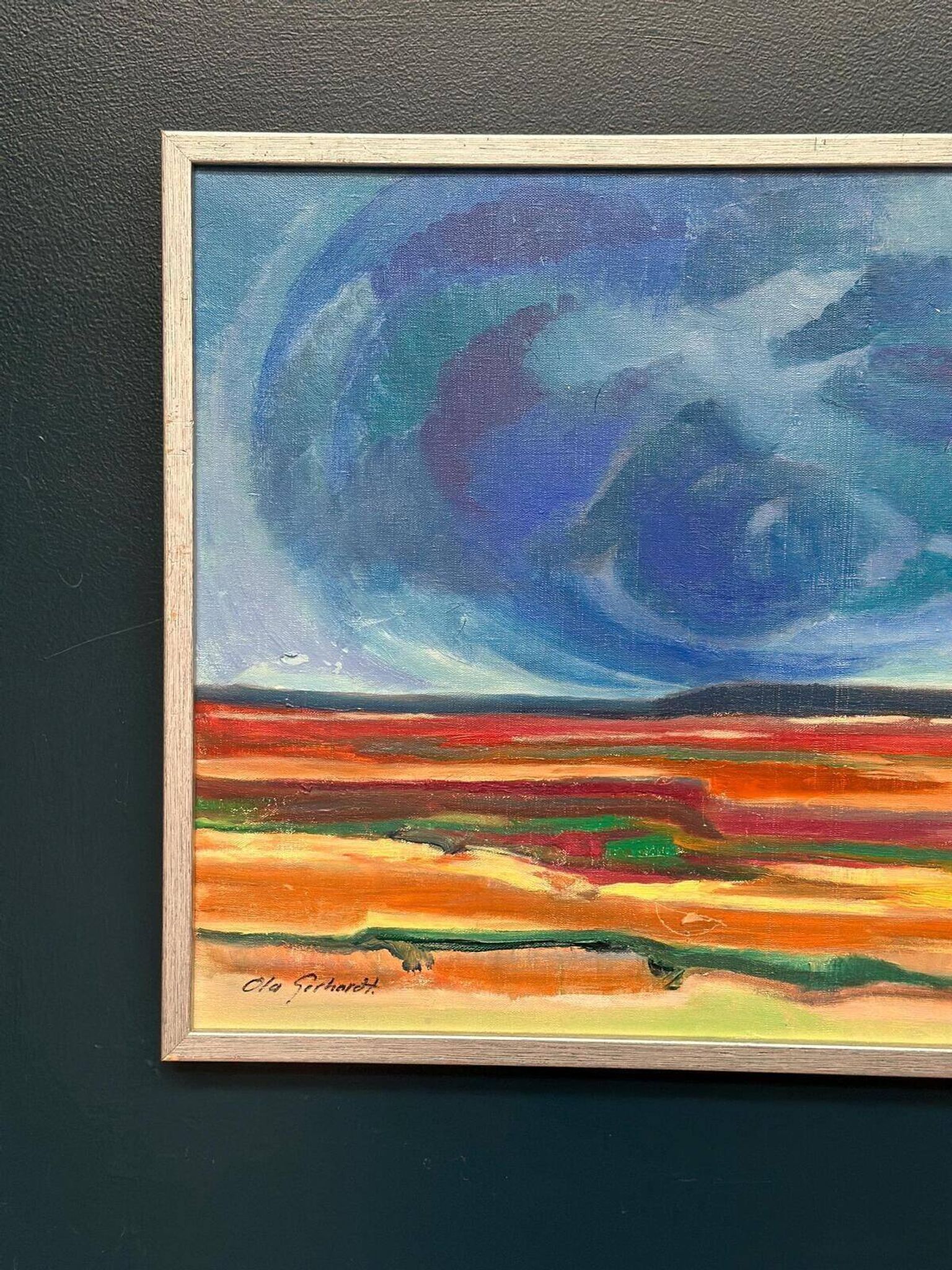 Acrylique sur toile originale – “Ovädersmoln” par Ola Gerhardt