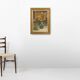 Belgium baroque painting of vase with flowers signed Jos Pas, 1944