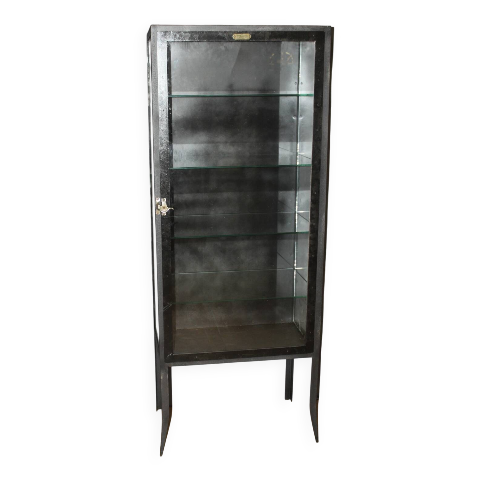 Metal medical display case, circa 1940