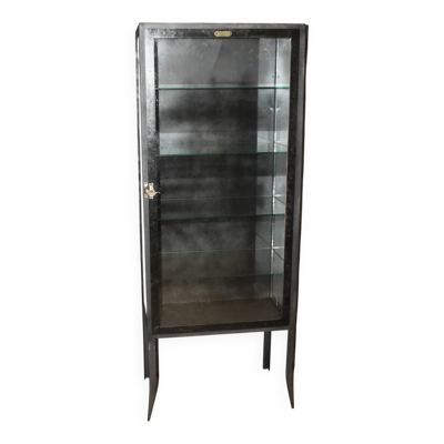 Vitrine de Médecine en métal vers 1940