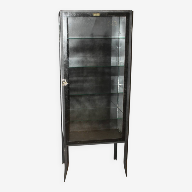 Metal medical display case, circa 1940