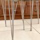 Tabouret formica pieds eiffel vintage