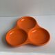Plat céramique orange