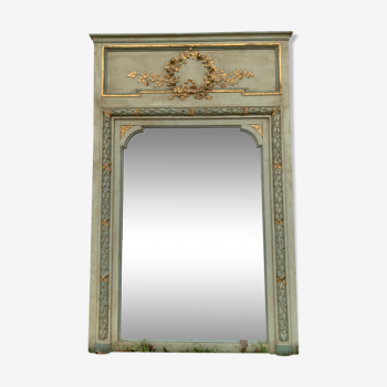 Mirror Louis XVI patinated wood 220x140cm