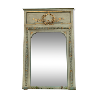 Mirror Louis XVI patinated wood 220x140cm