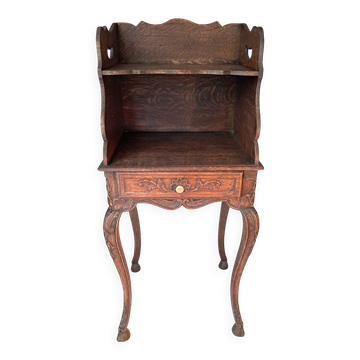 Provençal style table in carved oak.