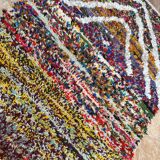 Handmade Azilal Moroccan rug, Berber rug woven from wool.