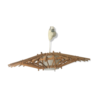RATTAN AND GLASS hanging