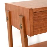 Pair of Scandinavian bedside tables in teak