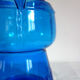 Champagne bucket vintage blue glass cork
