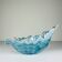 Vintage Italian Blue Art Glass Vase, 1990s