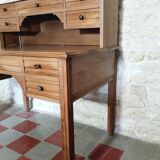 Solid walnut graduated desk