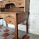 Solid walnut graduated desk
