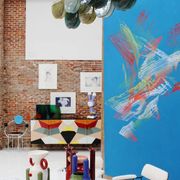 Elongated Murano Glass Ceiling Lamp, Italy