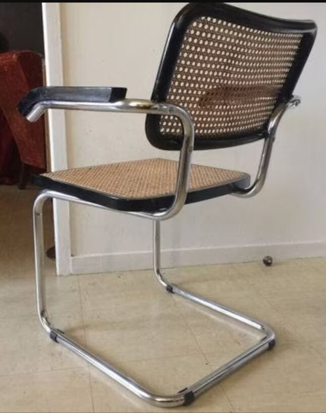 Pair of Cesca armchairs by Marcel breuer