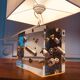 Table Lamp • Sculpture • Resin Inclusion • Post Space Age • 2000