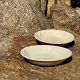 2 antique plates, for soup or porridge