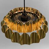 Brass pendant light by Thorsten Orrling for Hans-Agne Jakobsson AB, Markaryd. Sweden 1960s