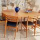 Table ronde scandinave extensible