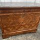 Commode Louis-Philippe en ronce de noyer, marbre Saint-Anne, milieu 19ème
