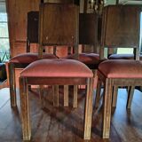Five Art Deco style chairs plus one.
